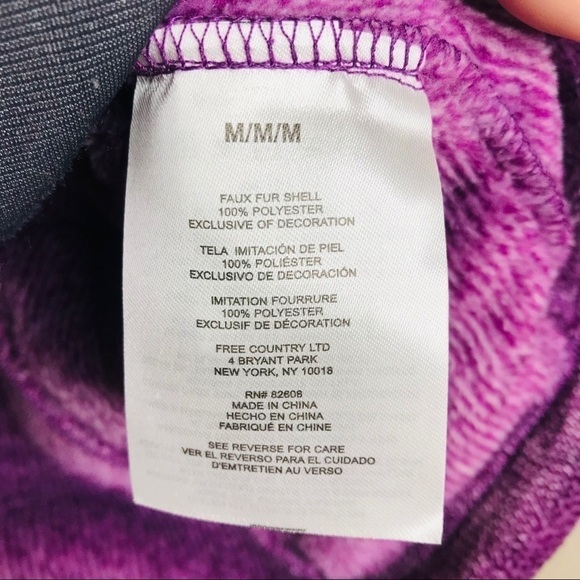 FREE Country Heather Butter Pile Jacket in Wine - Picture 2 of 12